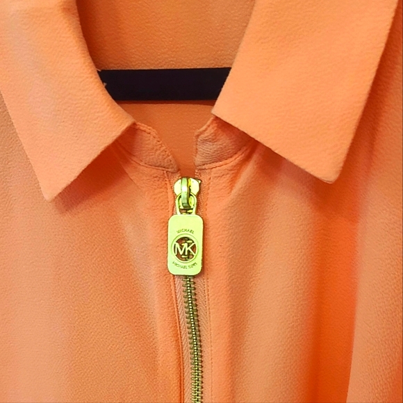 Michael Kors peach color Blouse Sz L - Picture 2 of 8